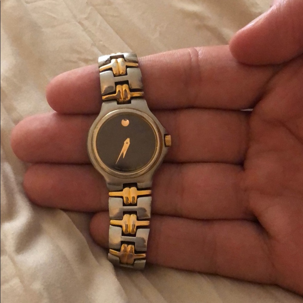 Movado two toned watch